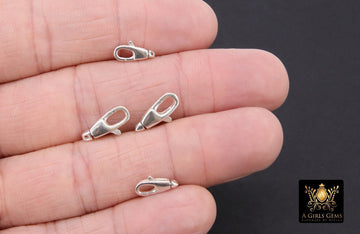 925 Sterling Silver Swivel Clasp, 11 mm or 14 mm Lobster Claw #2717, Stamped 925 Fob Clasp